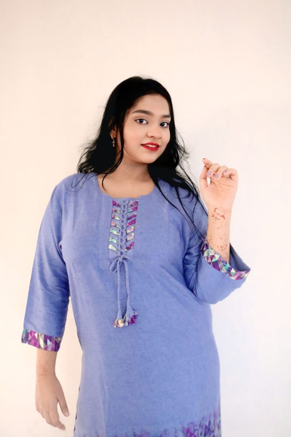 Co-Ord Set, Outfit, Cotton fabrics, Blue Color