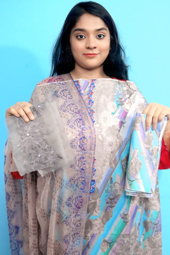 Unstitched Three Piece Charizma Reem ENB printed lawn