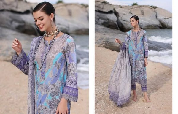 Unstitched Three Piece Charizma Reem ENB printed lawn - Image 2