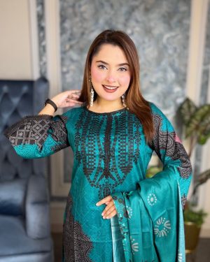 Premium Cotton Digital Print Unstitched 3-Piece Collection