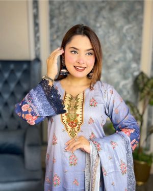 Premium Cotton Digital Print Unstitched 3-Piece Collection